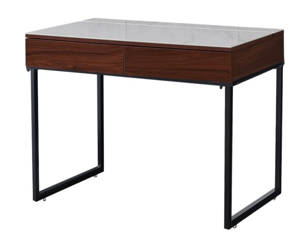 Writing Table WT1343 (Sintered stone top) 100/120cm Available in 2 colors
